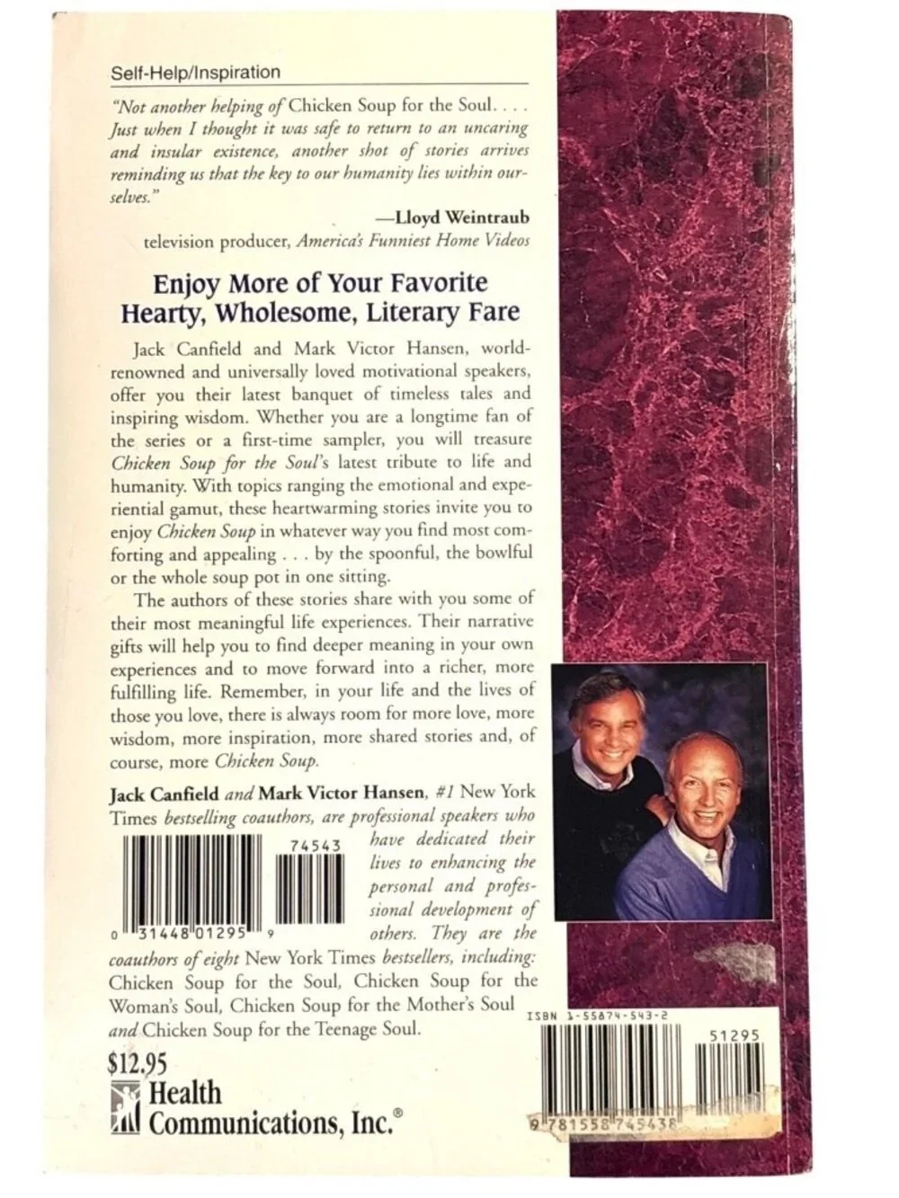 Chicken Soup For The Soul A 5th Portion Open Heard Rekindle Spirit Stories Book